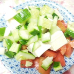 ☆野菜たっぷり♪　豆腐とツナのサラダ☆